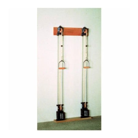 Single Handle Chest Weight Pulley System With Dual Weight Stack, 10 X 2.2 Lb. Weights